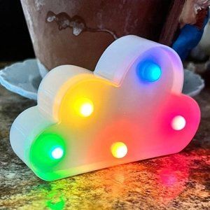 NEW RAINBOW CLOUD LIGHT UP HOME DECOR PRIDE RAINBOW LOVE NWT